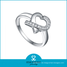 Personalisierte Valentinstag 925 Sterling Silber Ring Design (R-0391)